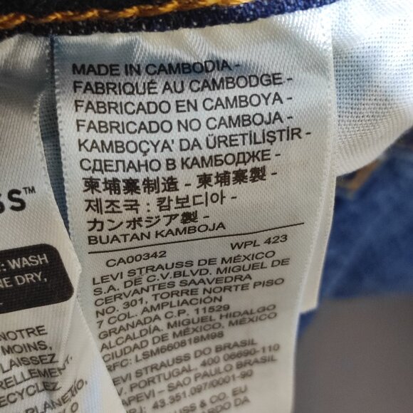 Levi's 501 jeans women's sz 20W denim blue colour classic traditional button fly - Picture 8 of 16